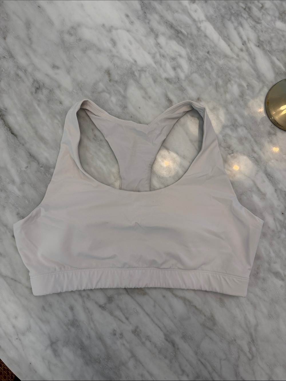 Outdoor Voices Light Gray Racerback Sports Bra